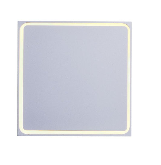 Alumilux Sconce 4.5" Single Light Square Outdoor Wall Mount in White