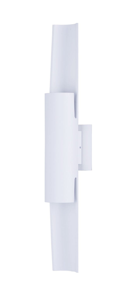 Alumilux Sconce 4.25" 2 Light Outdoor Wall Mount in White