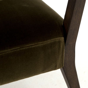 Gary Club Chair in Olive Green (25.5' x 29.25' x 27.5')