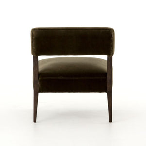 Gary Club Chair in Olive Green (25.5' x 29.25' x 27.5')