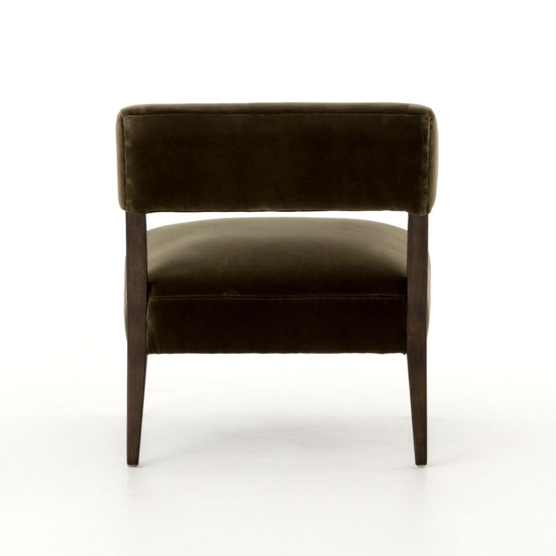 Gary Club Chair in Olive Green (25.5' x 29.25' x 27.5')