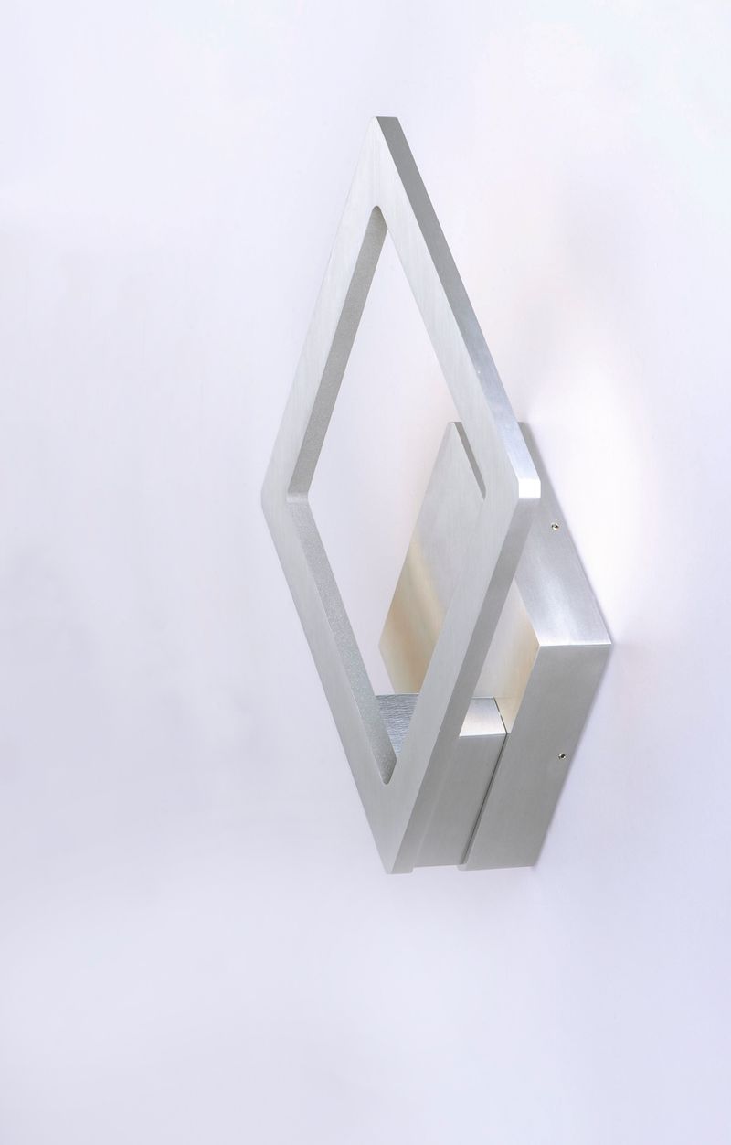 Alumilux Sconce 10' Single Light Outdoor Wall Mount Light in Satin Aluminum