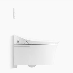 Veil Elongated Wall-Hung Dual-Flush Toilet in White