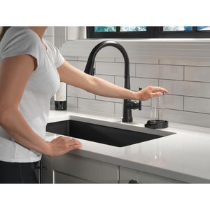 Glass Rinser Kitchen Faucet in Matte Black