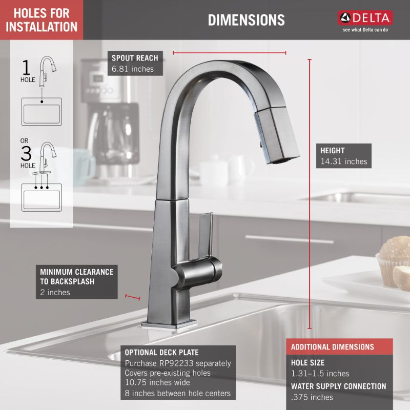 Pivotal Bar Kitchen Faucet in Arctic Stainless