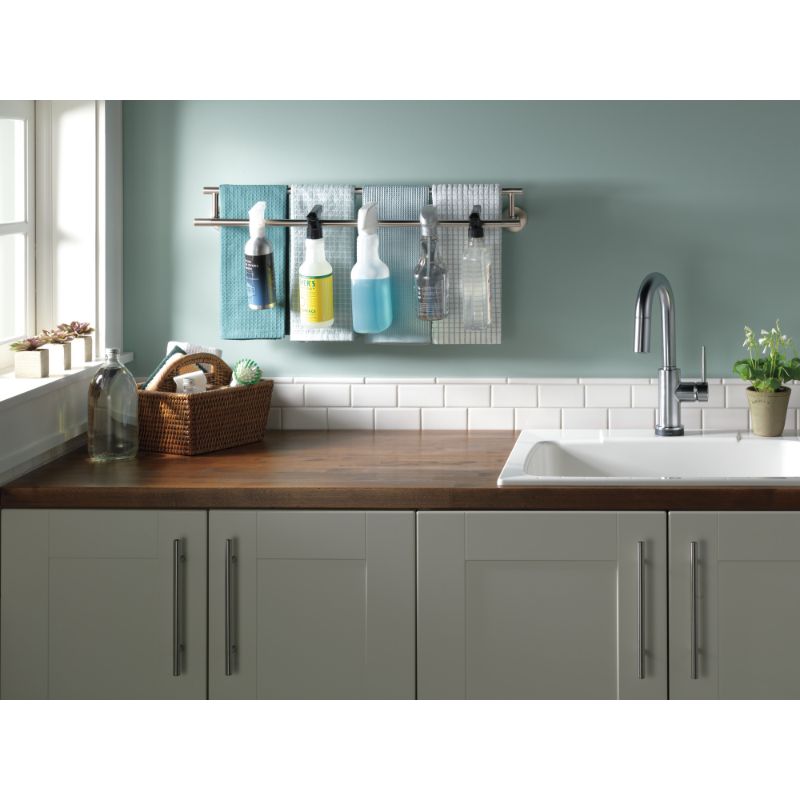 Trinsic Bar Kitchen Faucet in Arctic Stainless with Touch Control