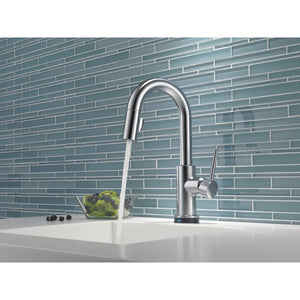 Trinsic Bar Kitchen Faucet in Arctic Stainless with Touch Control