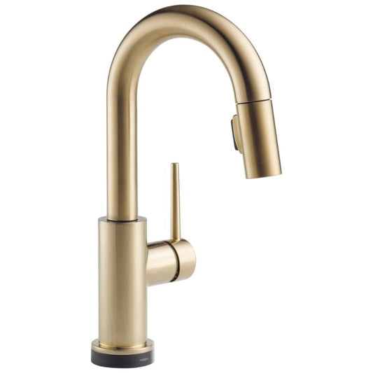 Trinsic Bar Kitchen Faucet in Champagne Bronze with Touch Control