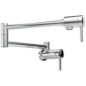 Contemporary Pot Filler Kitchen Faucet in Chrome