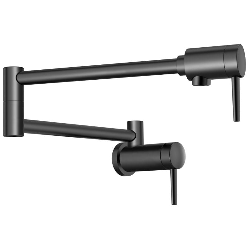 Contemporary Pot Filler Kitchen Faucet in Matte Black
