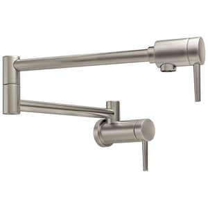 Contemporary Pot Filler Kitchen Faucet in Stainless