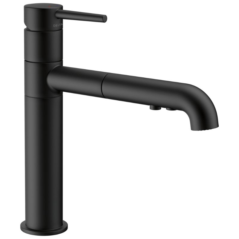 Trinsic Pull-Out Kitchen Faucet in Matte Black
