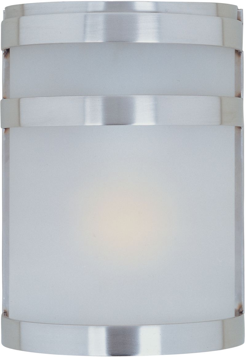 Arc 6.5' Single Light Outdoor Wall Sconce in Stainless Steel