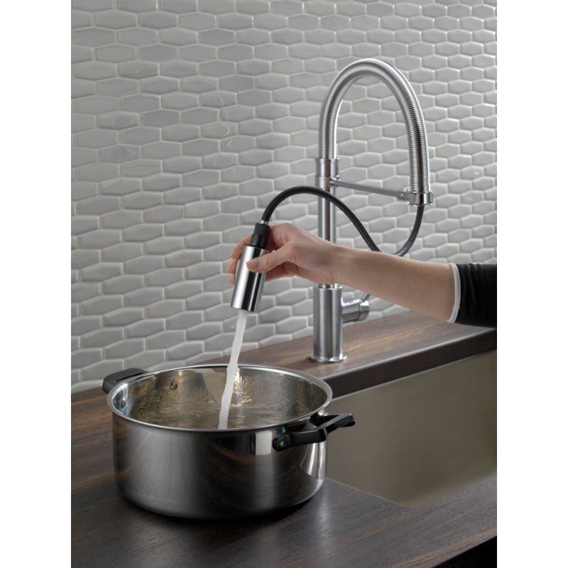 Trinsic Pre-Rinse Kitchen Faucet in Arctic Stainless
