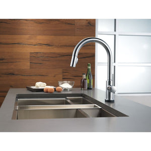 Trinsic Pull-Down Kitchen Faucet in Arctic Stainless with Touch Control