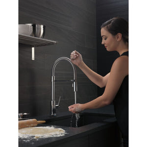 Trinsic Pre-Rinse Kitchen Faucet in Chrome with Touch Control