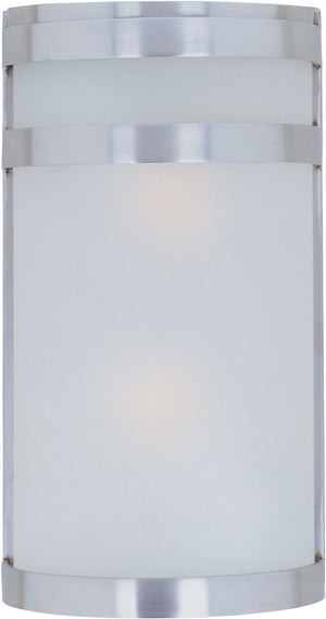 Arc 6.5' 2 Light Outdoor Wall Sconce in Stainless Steel