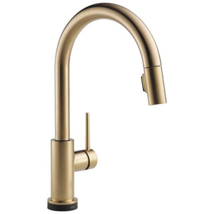 Trinsic Pull-Down Kitchen Faucet in Champagne Bronze with Touch Control