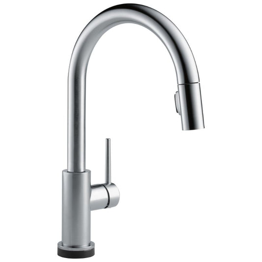 Trinsic Pull-Down Kitchen Faucet in Arctic Stainless with Touch and Voice Control