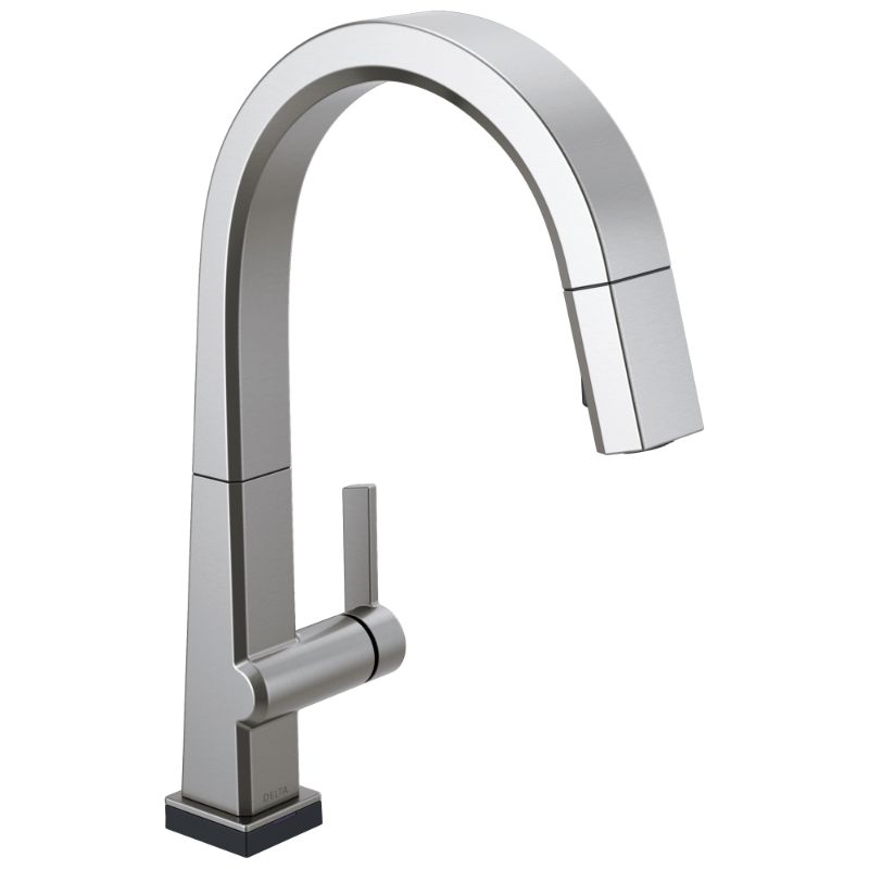 Pivotal Pull-Down Kitchen Faucet in Arctic Stainless with Touch Control