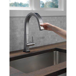 Pivotal Pull-Down Kitchen Faucet in Arctic Stainless with Touch Control