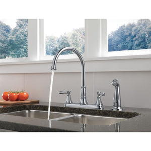 Cassidy Two-Handle Kitchen Faucet in Arctic Stainless