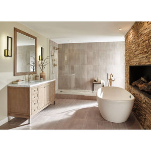 Trinsic Single-Handle Freestanding Roman Tub Filler in Champagne Bronze