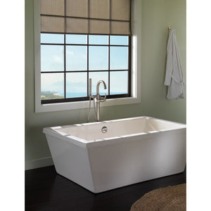 Trinsic Single-Handle Freestanding Roman Tub Filler in Stainless