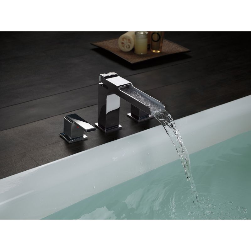 Ara Two-Handle Roman Tub Faucet in Chrome