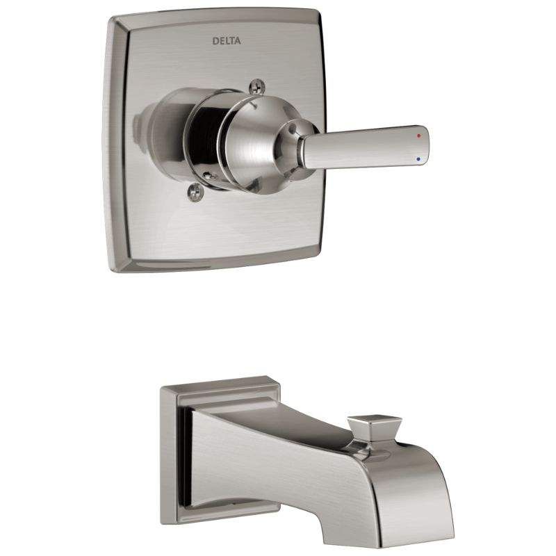 Ashlyn Single-Handle Shower Trim Tub Spout Faucet in Stainless