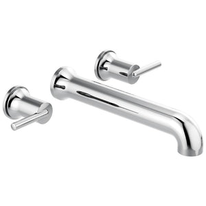 Trinsic Two-Handle Wall Mount Tub Filler in Chrome
