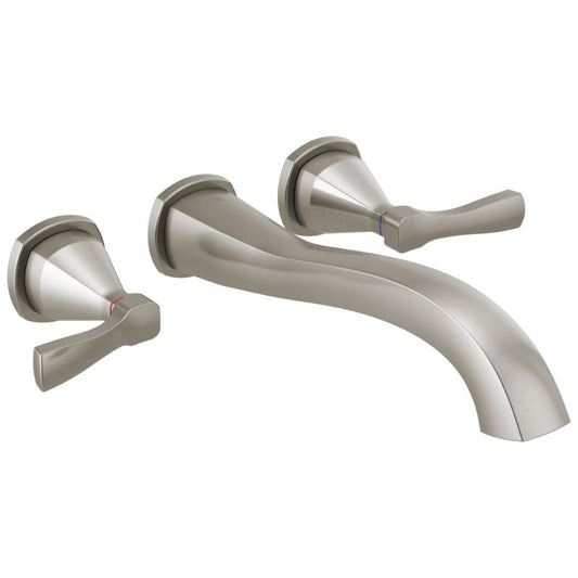 Stryke Two-Handle Wall Mount Tub Filler in Stainless