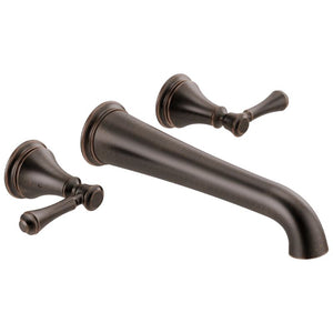 Cassidy Two-Handle Wall Mount Tub Filler in Venetian Bronze