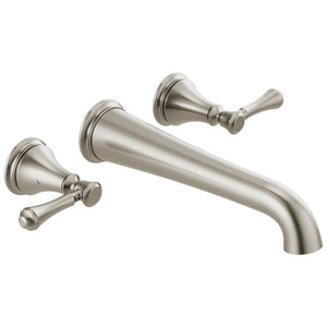 Cassidy Two-Handle Wall Mount Tub Filler in Stainless