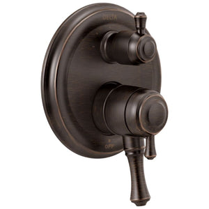 Cassidy Two-Handle Control Trim in Venetian Bronze with Volume & Temperature Control