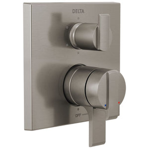 Ara Two-Handle Control Trim in Stainless with Volume & Temperature Control