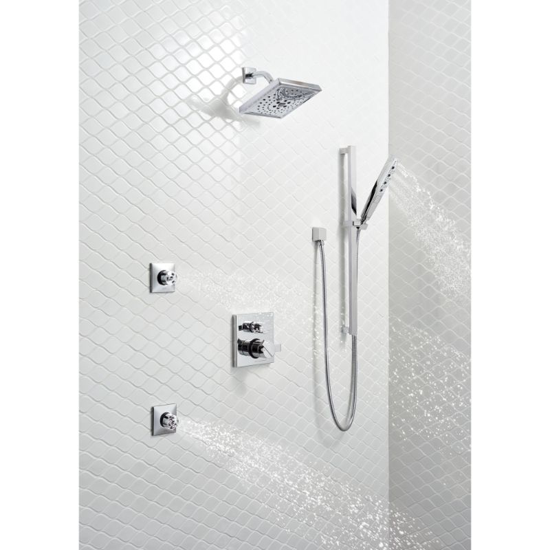 Universal Showering Components Contemporary Hand Shower Faucet in Chrome with Slide Bar