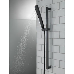 Universal Showering Components Contemporary Hand Shower Faucet in Matte Black with Slide Bar