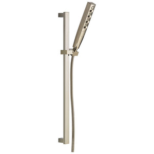 Universal Showering Components Contemporary Hand Shower Faucet in Polished Nickel with Slide Bar