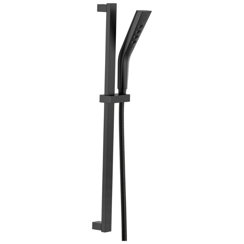 Universal Showering Components Hand Shower Faucet in Matte Black with Slide Bar