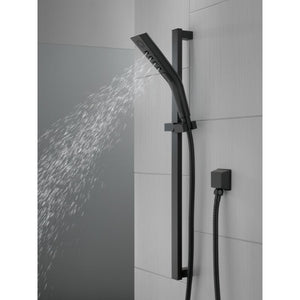 Universal Showering Components Hand Shower Faucet in Matte Black with Slide Bar