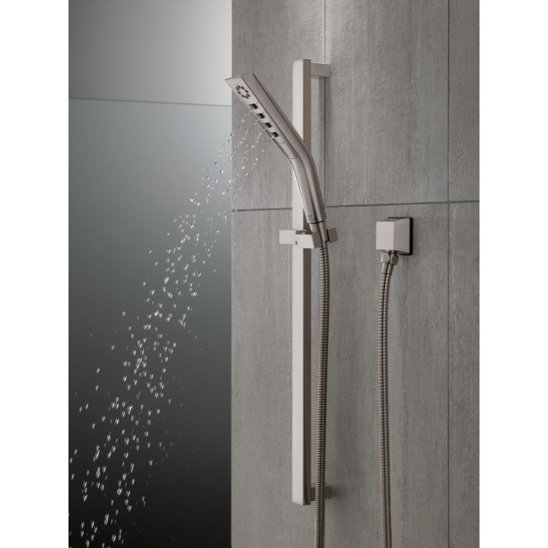 Universal Showering Components 26.94' Hand Shower Faucet in Stainless with Slide Bar - 3 Spray Settings