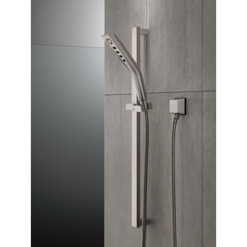 Universal Showering Components 26.94' Hand Shower Faucet in Stainless with Slide Bar - 3 Spray Settings