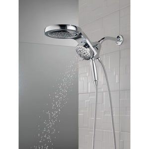 Universal Showering Components 2.5 gpm Showerhead in Chrome - Pull Down Hand Shower