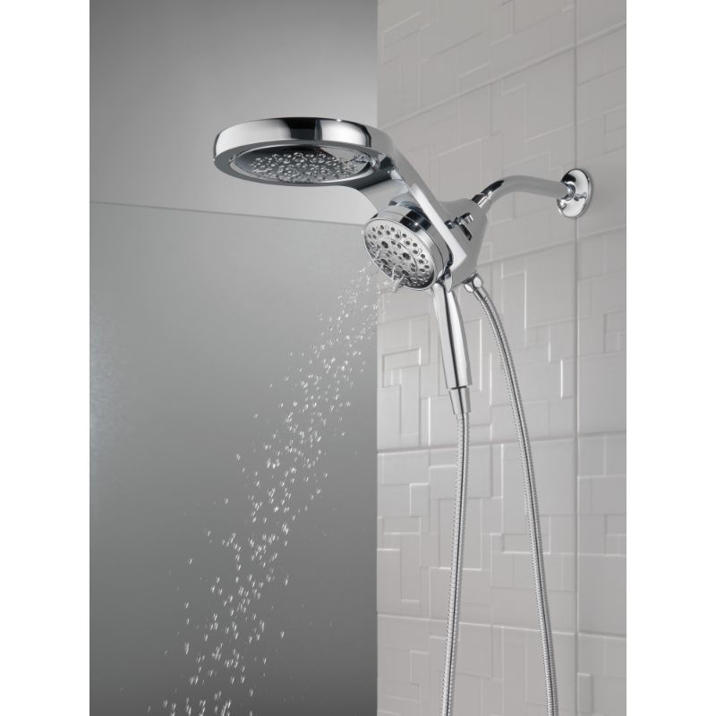 Universal Showering Components 2.5 gpm Showerhead in Chrome - Pull Down Hand Shower