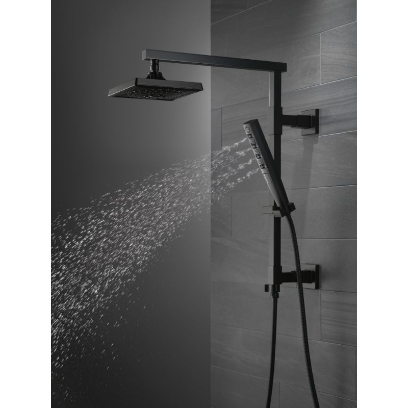 Universal Showering Components Hand Shower Faucet in Matte Black - 4 Spray Settings