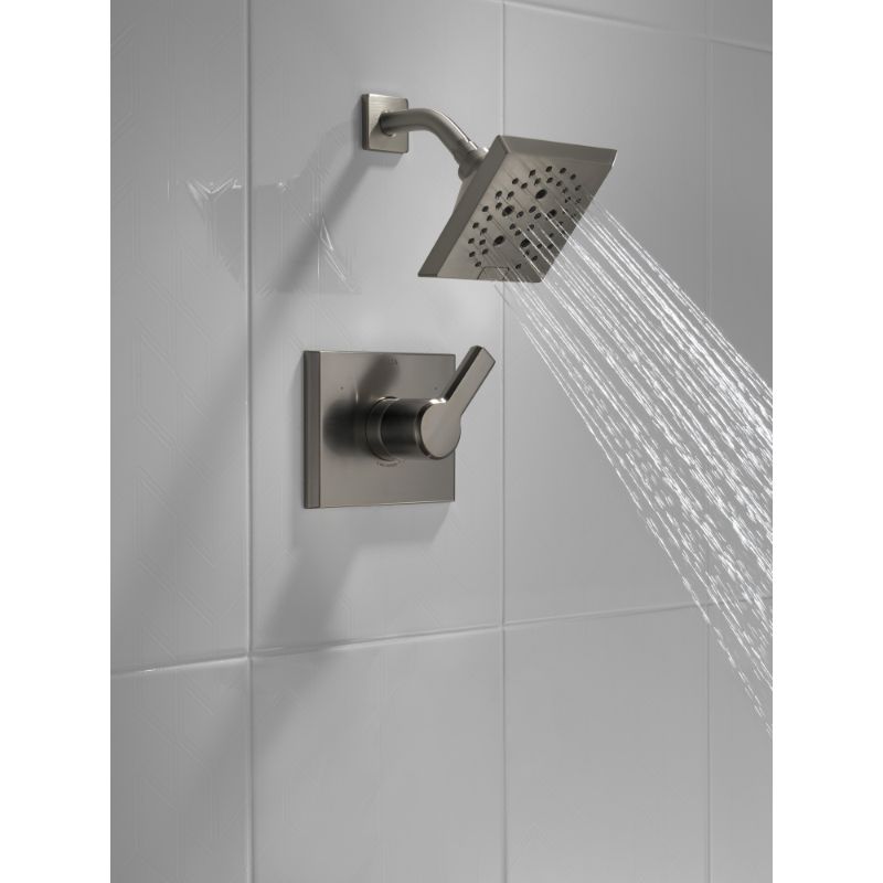 Pivotal Single-Handle Shower Only Faucet in Black Stainless