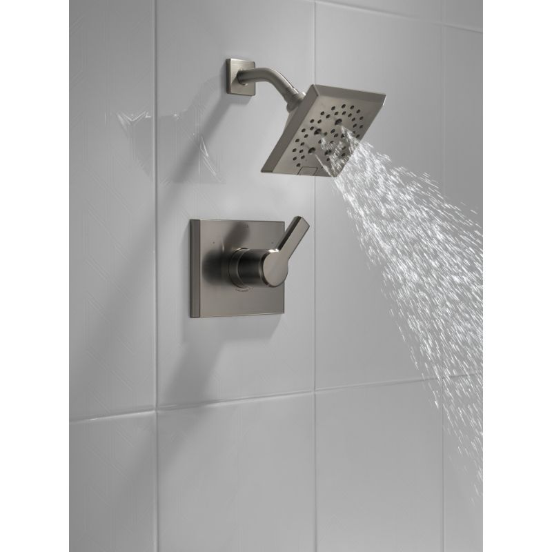 Pivotal Single-Handle Shower Only Faucet in Black Stainless