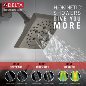 Pivotal Single-Handle Shower Only Faucet in Black Stainless