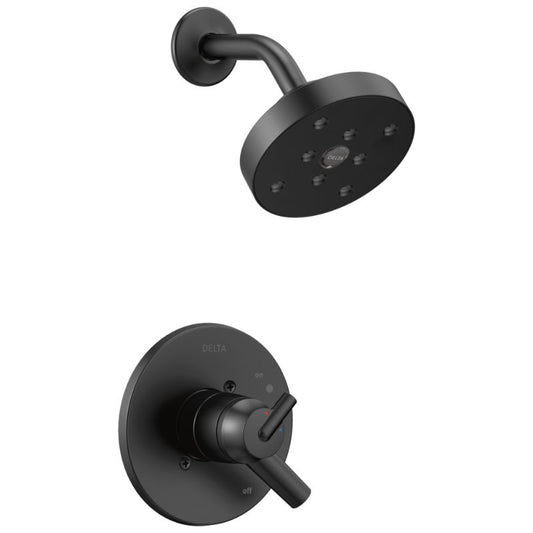 Trinsic Single-Handle Shower Only Faucet in Matte Black with Volume & Temperature Control